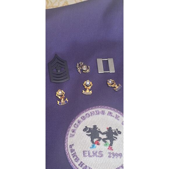 Lot- 55 Elks Lodge BPOE and more- Metal & enamel hat pins & vest- 90s- 2013 - Picture 4 of 12